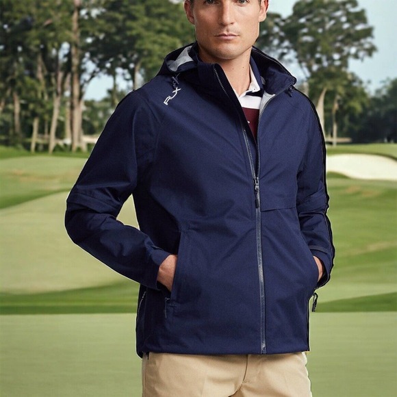 POLO Ralph Lauren RLX Navy Blue RRL Pro Golf Jacket Mens 2XL FAST SHIP New Tags